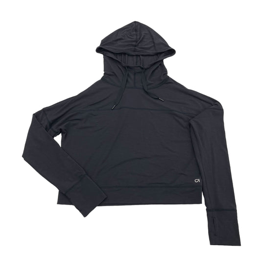 BLACK GAPFIT ATHLETIC TOP LS HOODIE, Size S