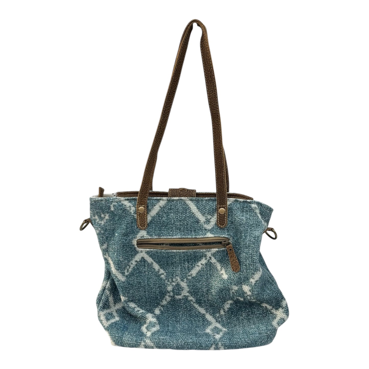 Handbag By Myra In Blue, Size:Medium