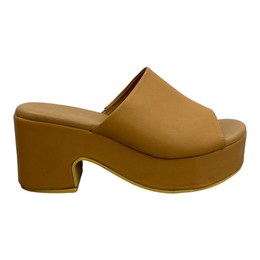 Sandals Heels Platform By Matisse In Tan, Size:7