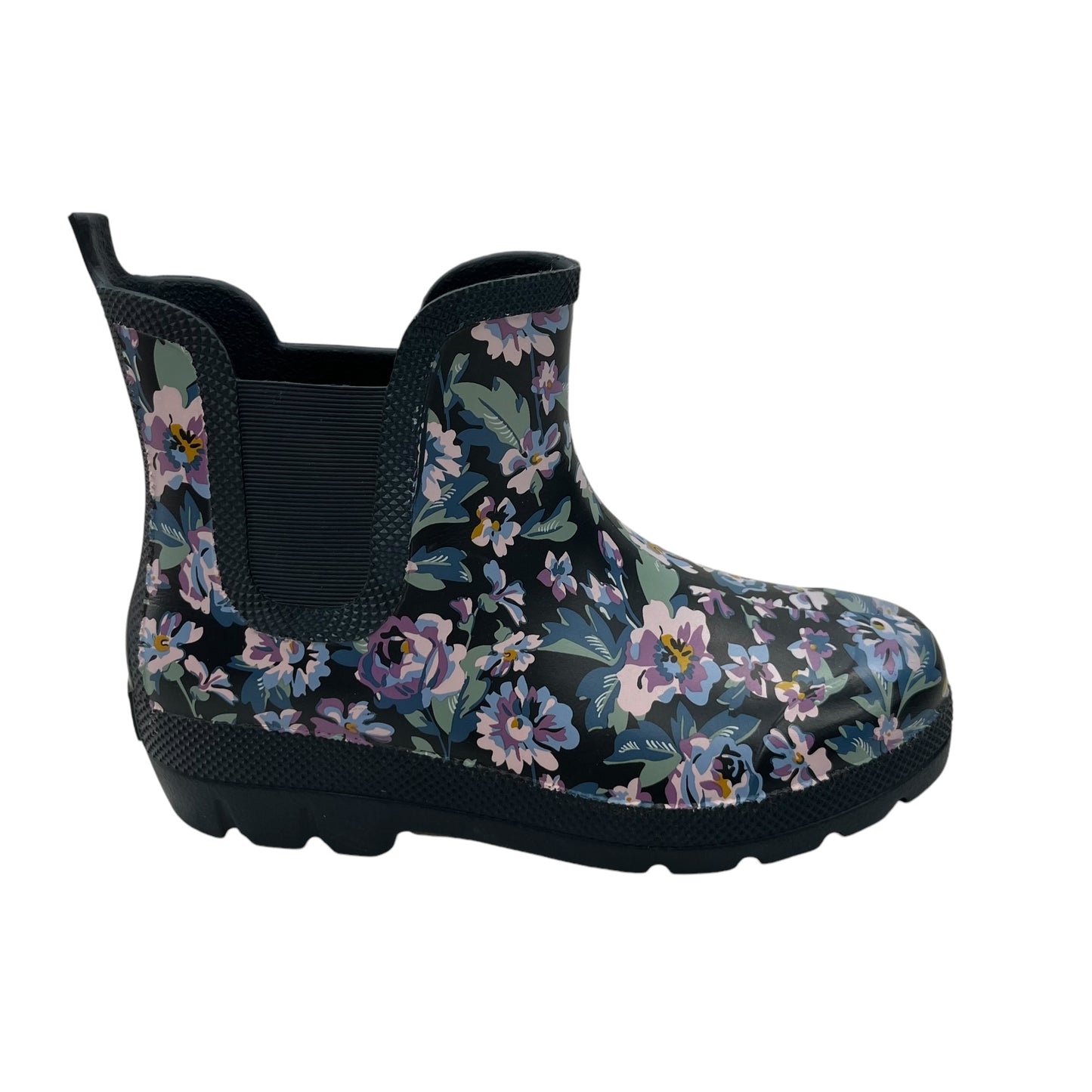 Boots Rain By Clothes Mentor In Floral Print, Size:7