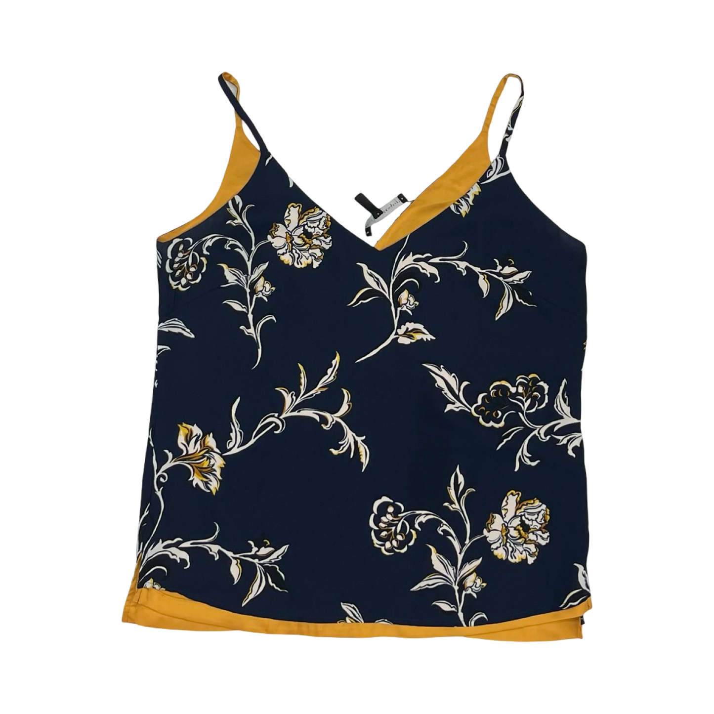 Blouse Sleeveless By White House Black Market In Blue & Orange, Size:S