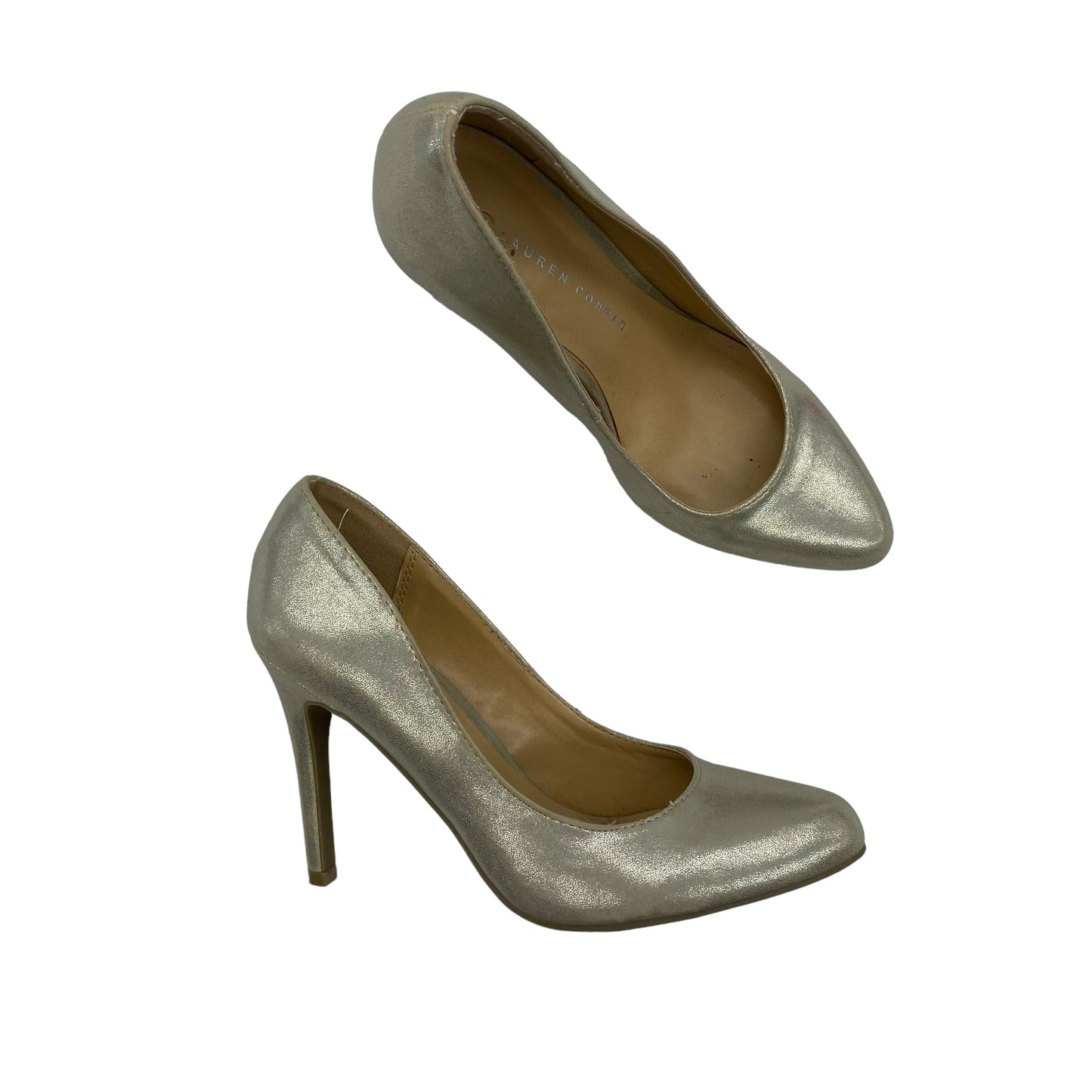 GOLD SHOES HEELS STILETTO by LC LAUREN CONRAD Size:6.5