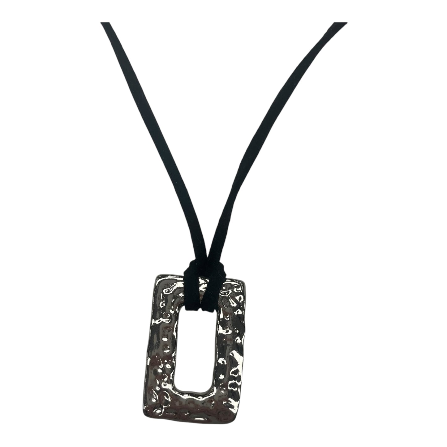 Necklace Pendant By Lia Sophia In Black & Silver