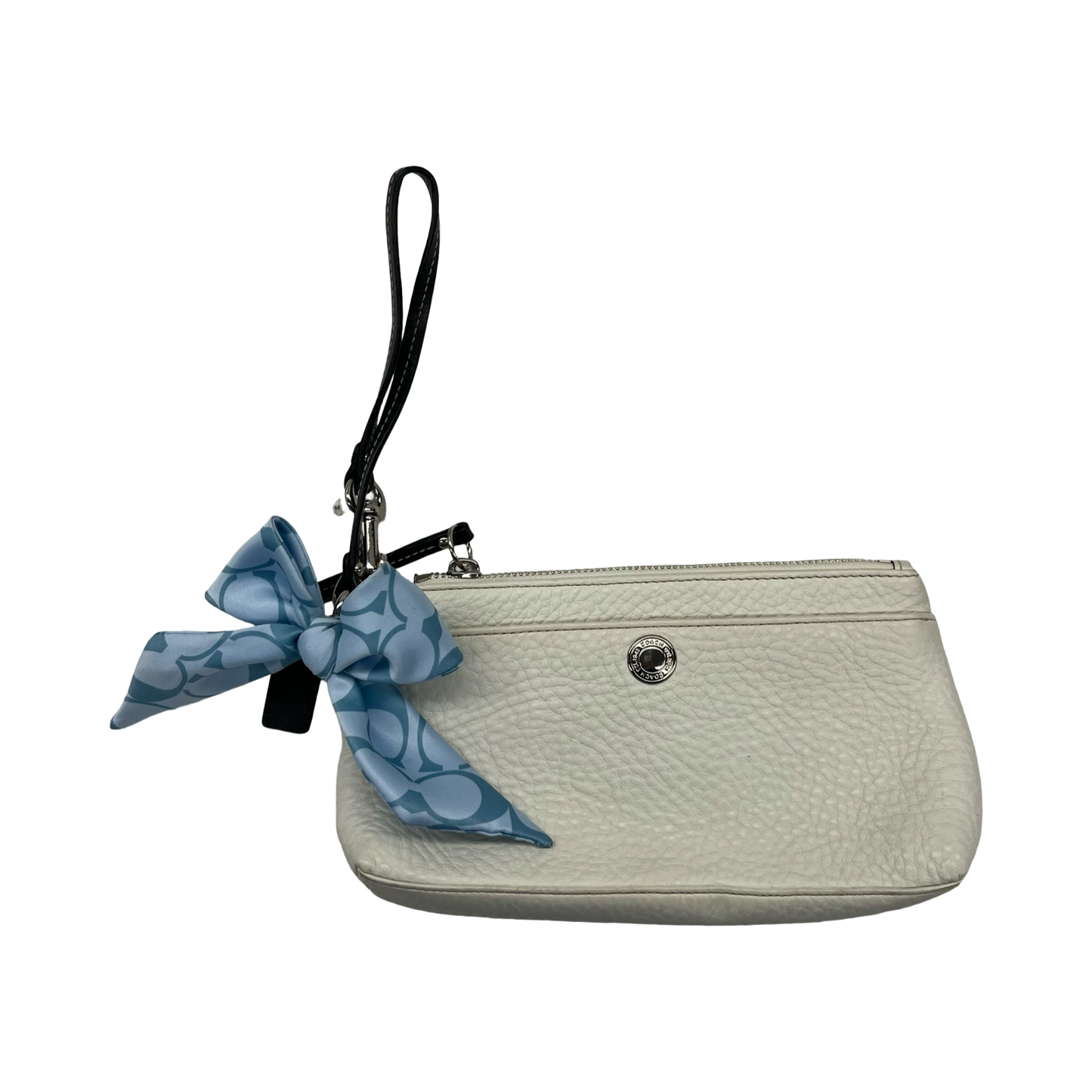Wristlet Designer By Coach In Cream, Size:Large