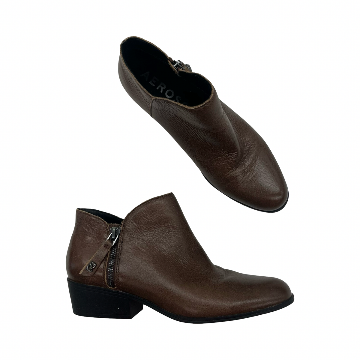 Boots Ankle Flats By Aerosoles In Brown, Size:7
