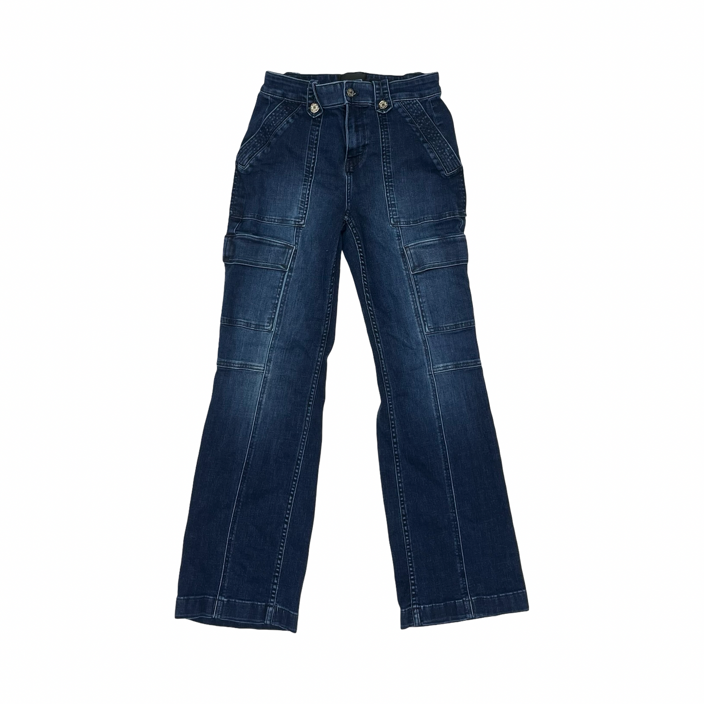 Jeans Flared By White House Black Market In Blue Denim, Size:2