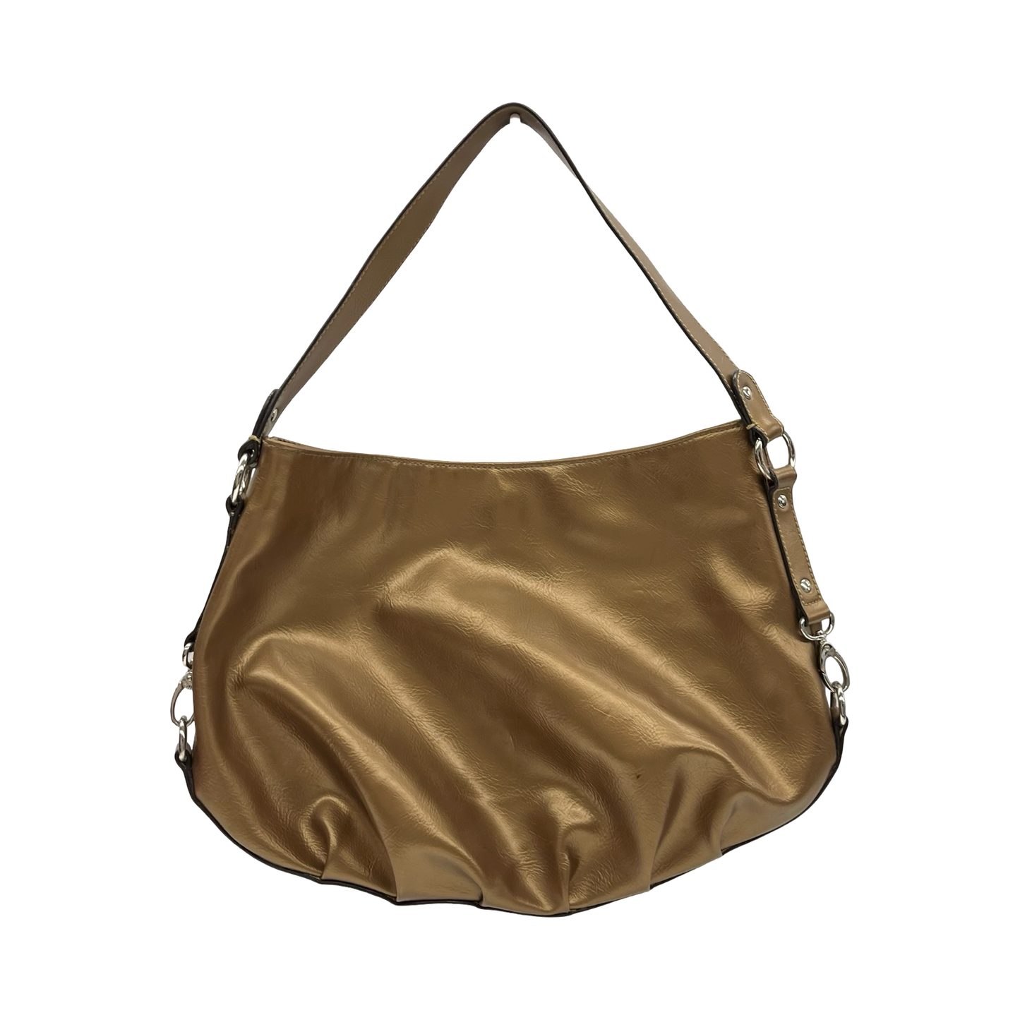 Handbag By Clothes Mentor In Bronze, Size:Medium