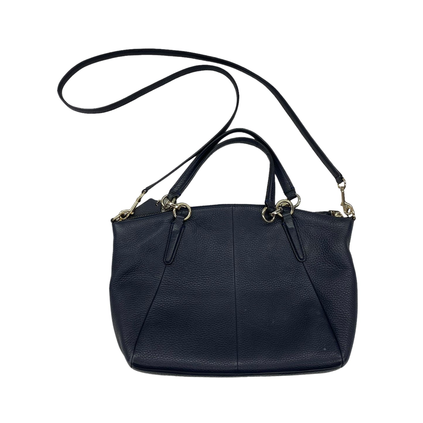 NAVY HANDBAG DESIGNER by COACH Size:SMALL