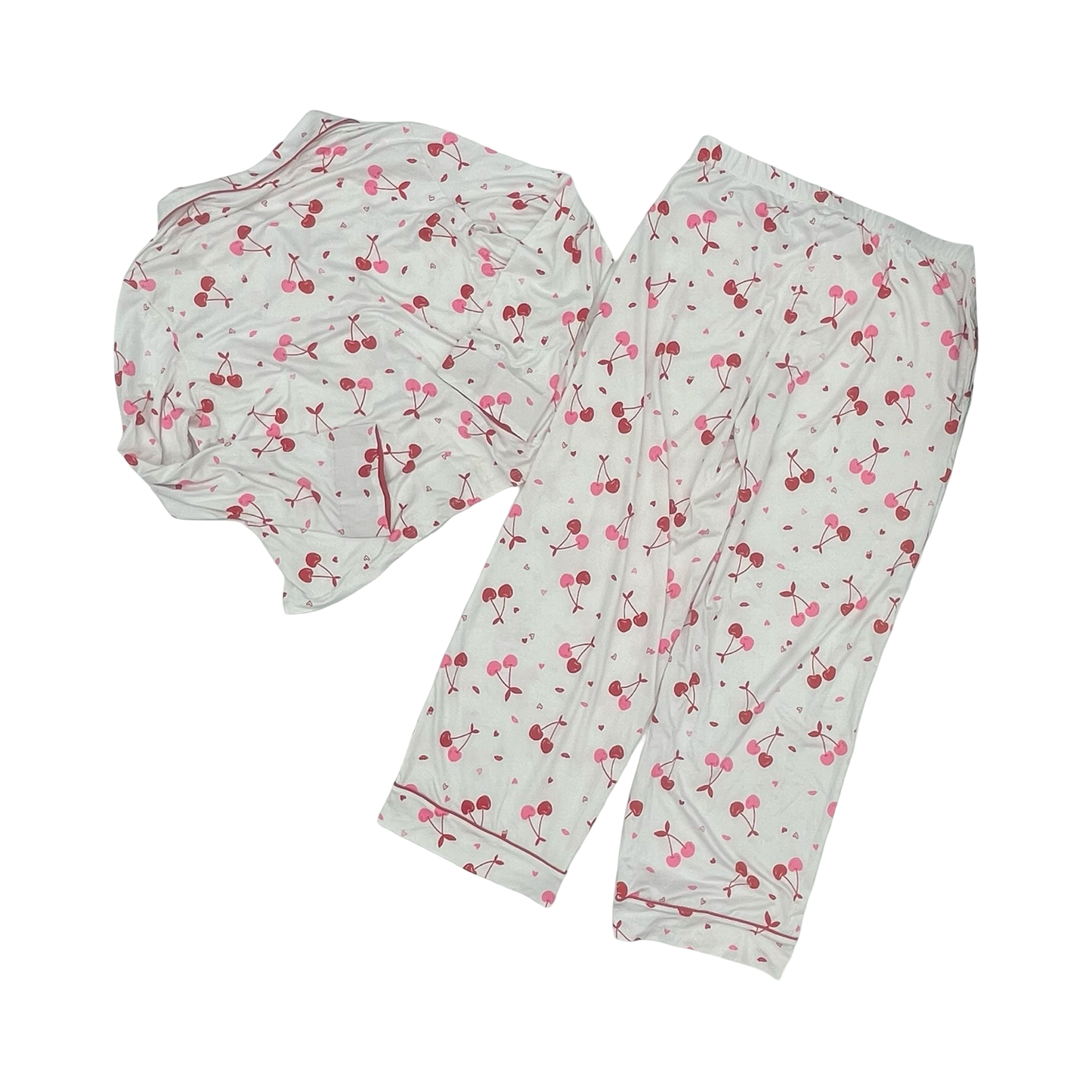 Pajamas 2Pc By Clothes Mentor In Pink & Red, Size:Xl