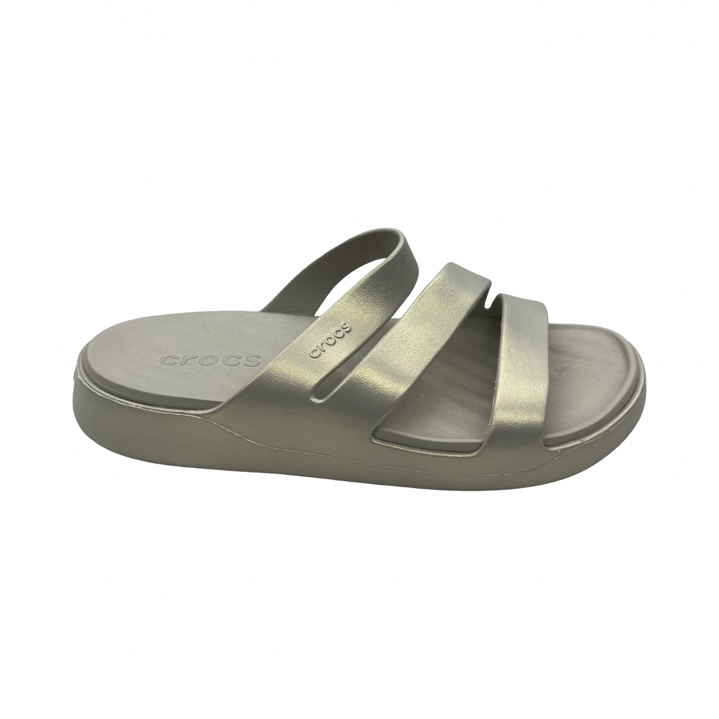 Sandals Sport By Crocs In Grey, Size:6