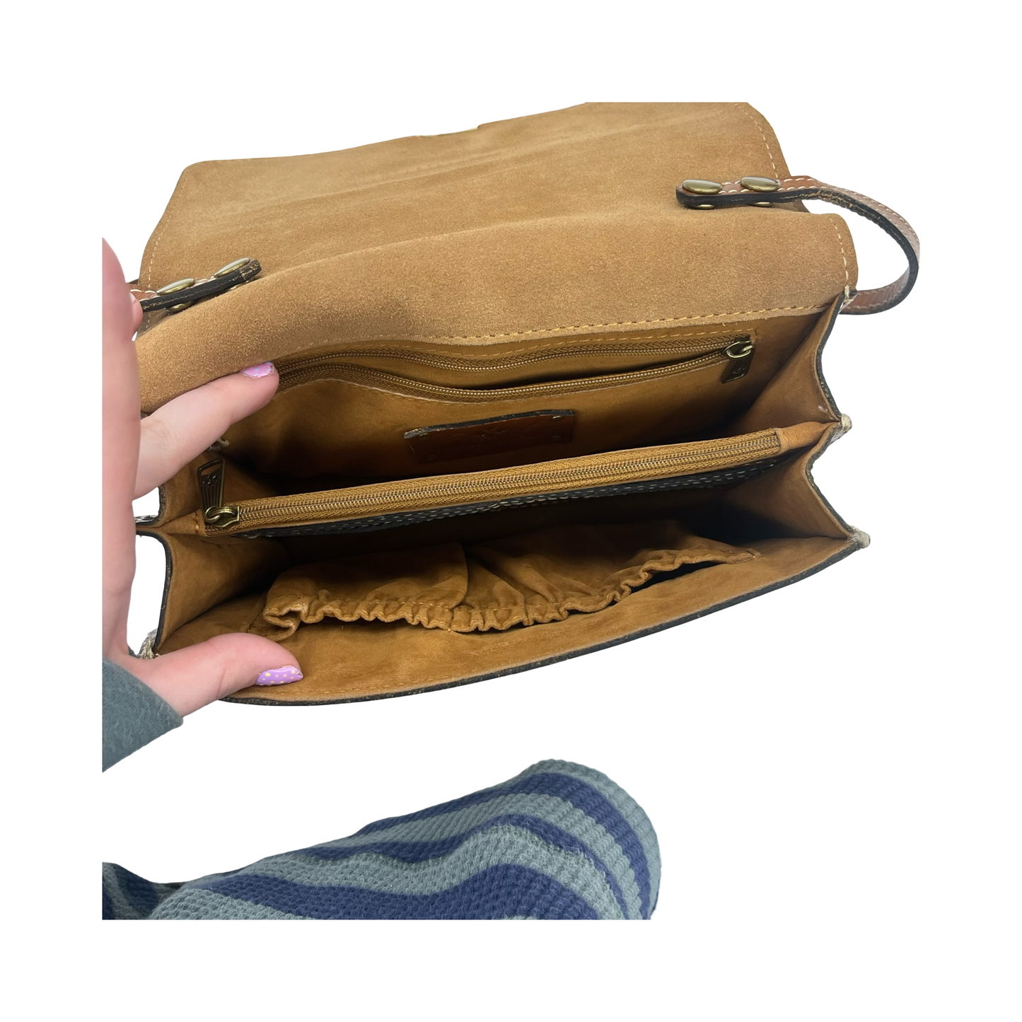Crossbody Designer By Patricia Nash In Brown, Size:Medium