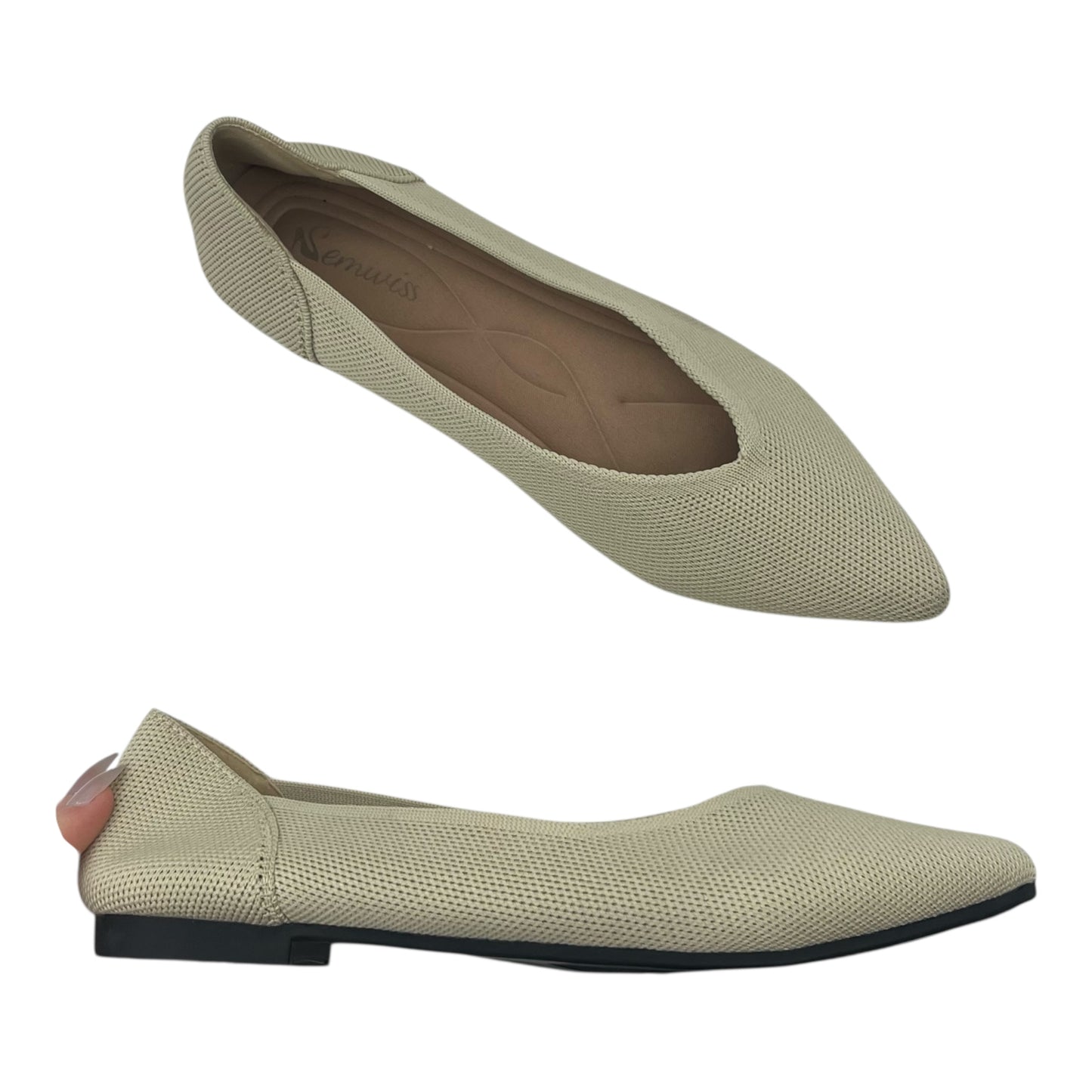 Shoes Flats By Clothes Mentor In Tan, Size:7