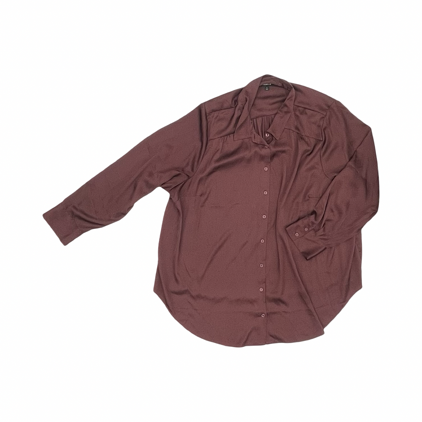 Blouse Ls By Torrid In Maroon, Size:4X