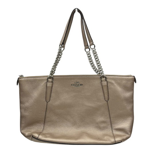 Handbag Designer By Coach In Tan, Size:Medium