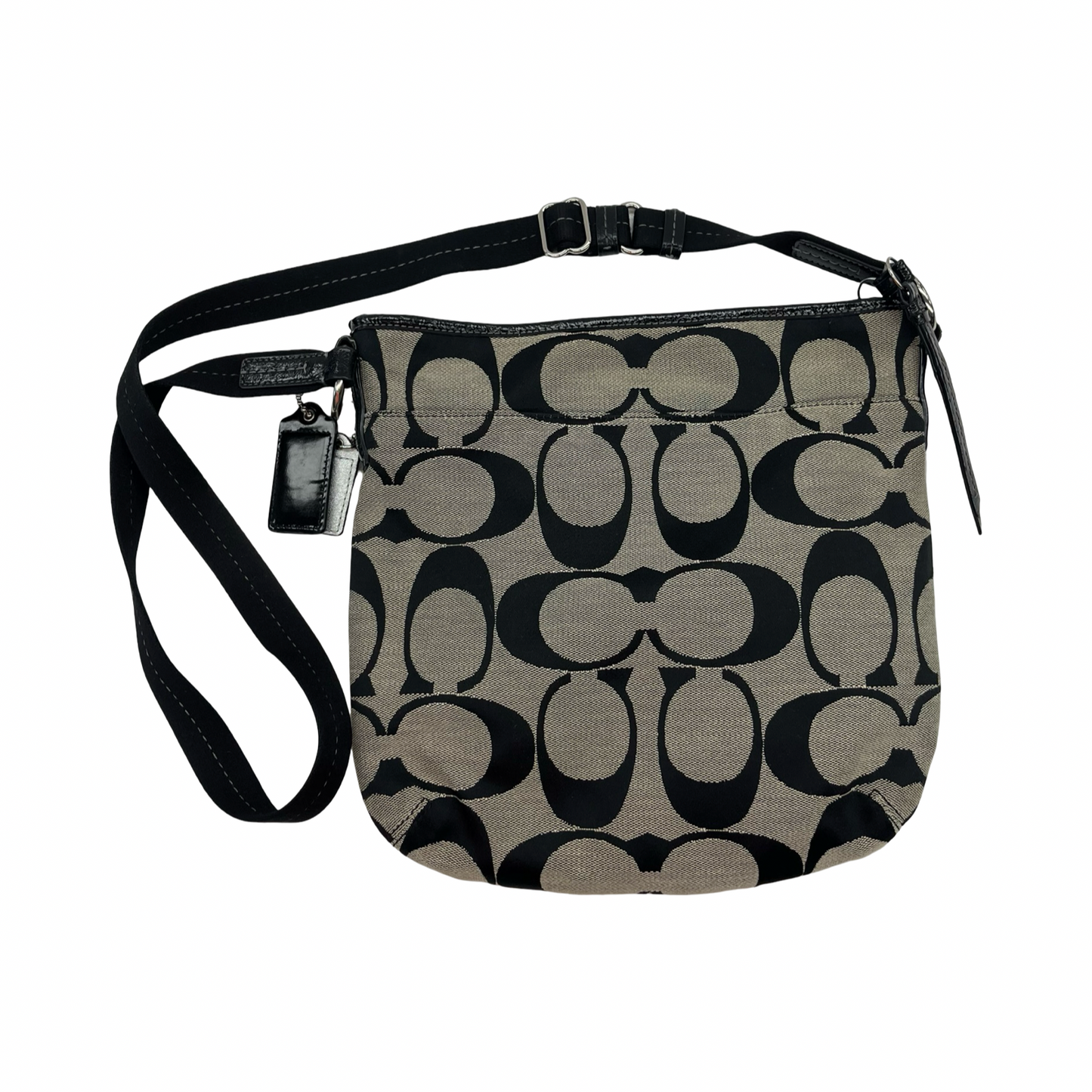 Crossbody Designer By Coach In Black & Brown, Size:Medium