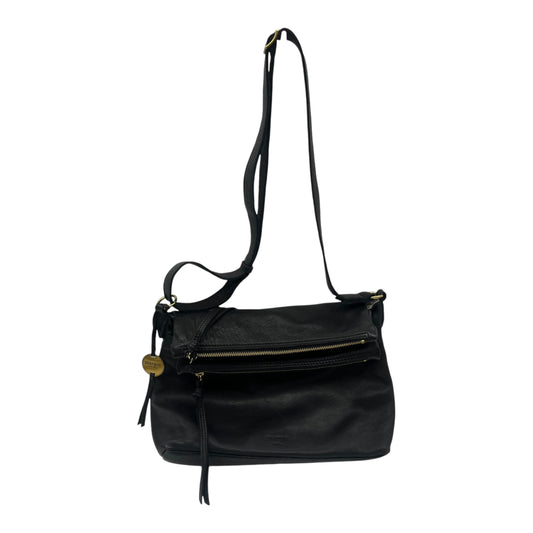 Crossbody Leather By Margot In Black, Size:Large