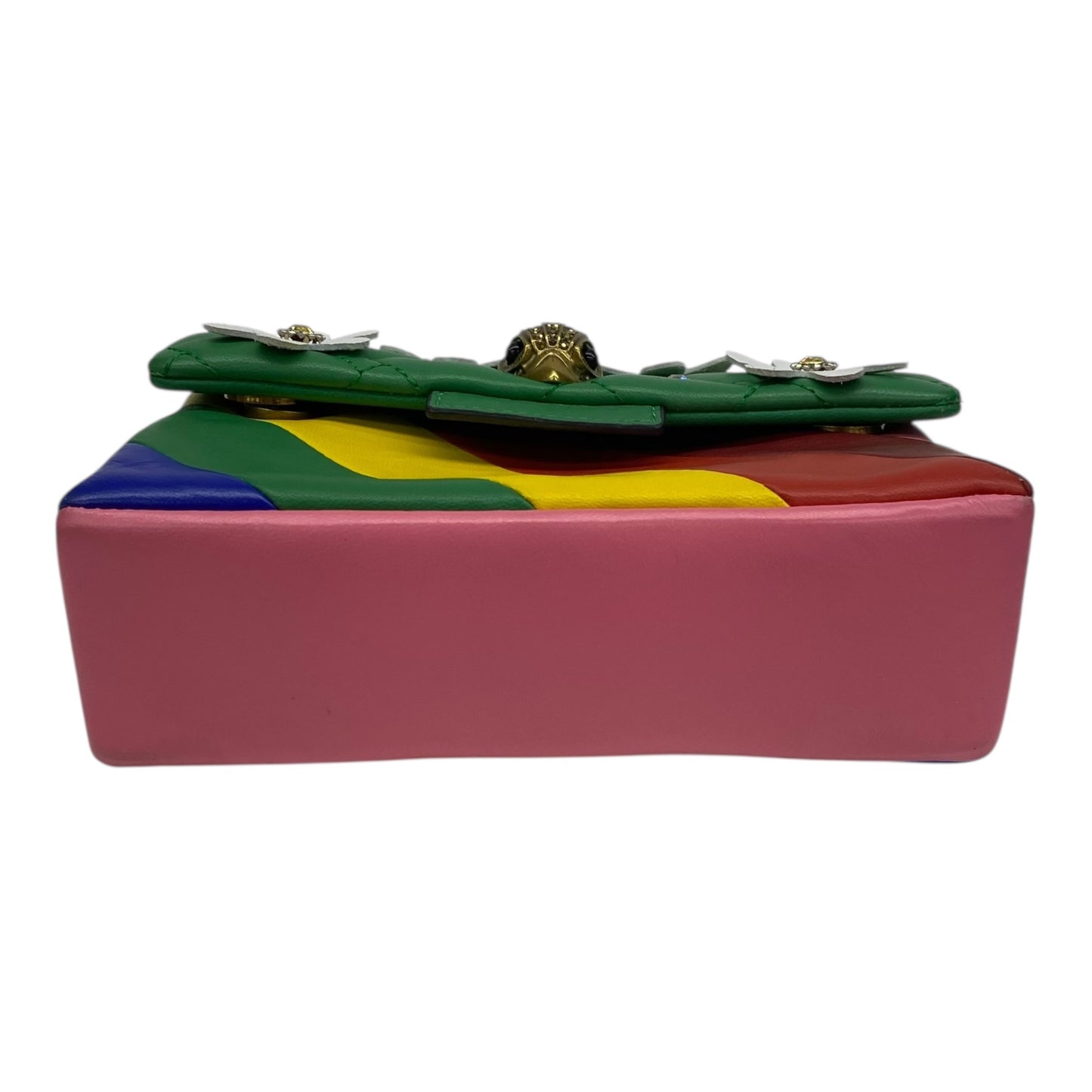 Crossbody Designer By Kurt Geiger In Rainbow Print, Size:Small