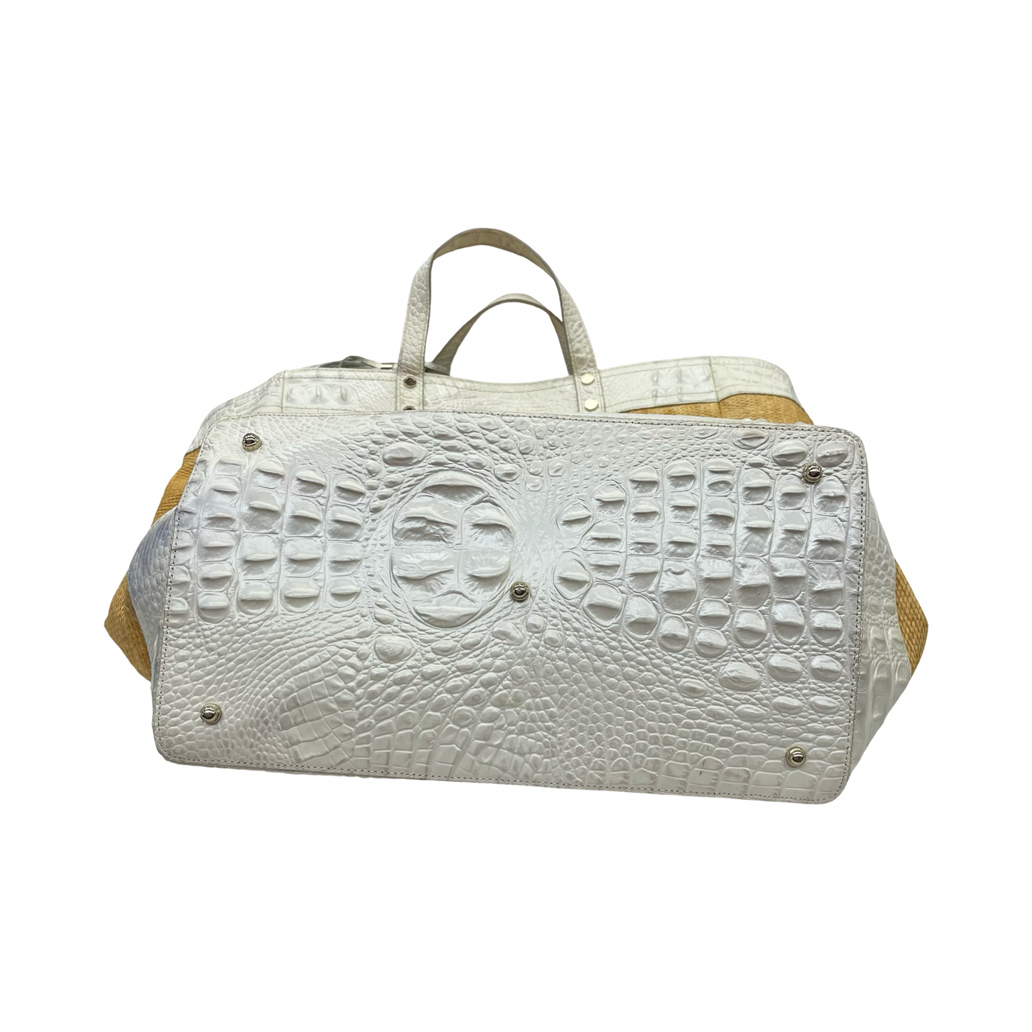 Tote Designer By Brahmin In Brown, Size:Large