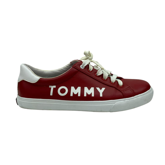 Shoes Sneakers By Tommy Hilfiger In Red, Size:9.5