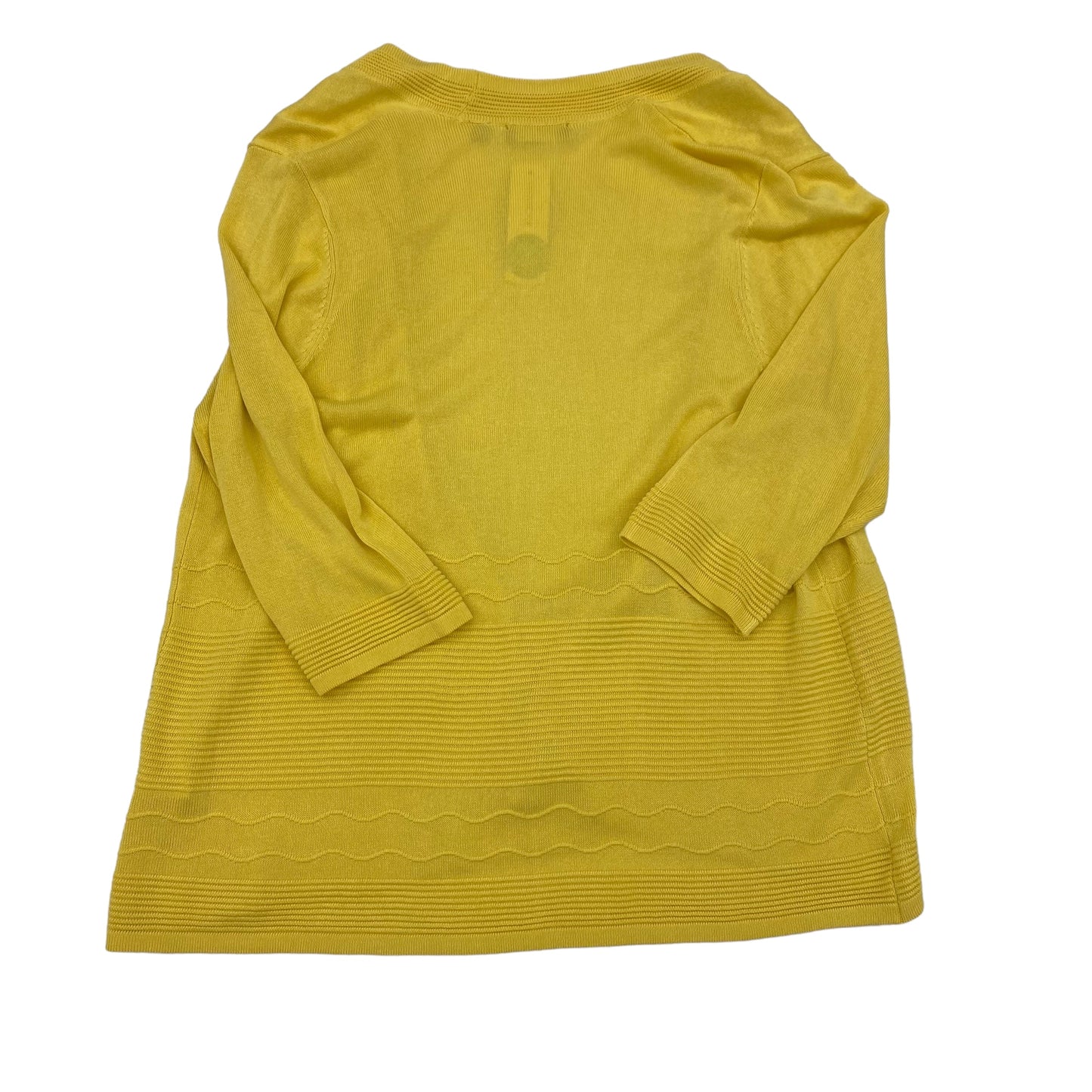 YELLOW    CLOTHES MENTOR CARDIGAN, Size 1X