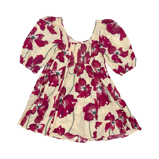 Dress Casual Short By Ava & Viv In Floral Print, Size:Xxl