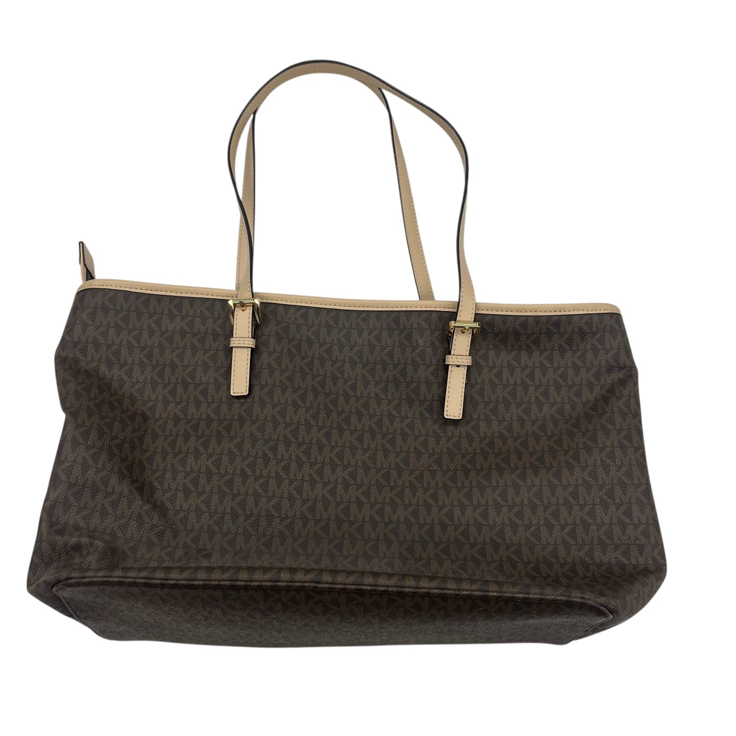 Handbag Designer By Michael Kors In Brown, Size:Large