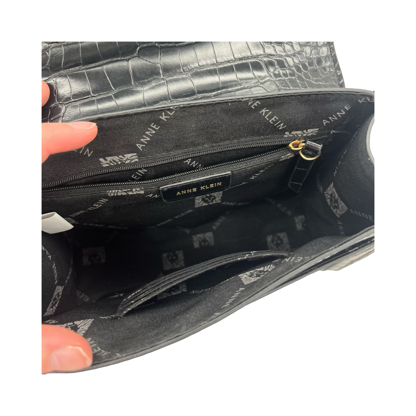 Handbag By Anne Klein In Black, Size:Small