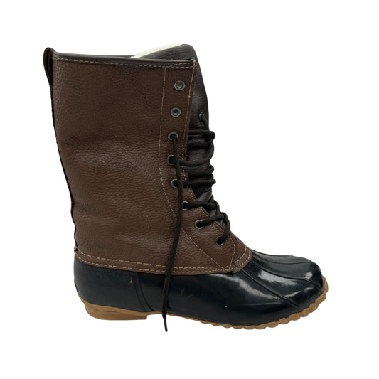 Boots Snow By Totes In Black & Brown, Size:9