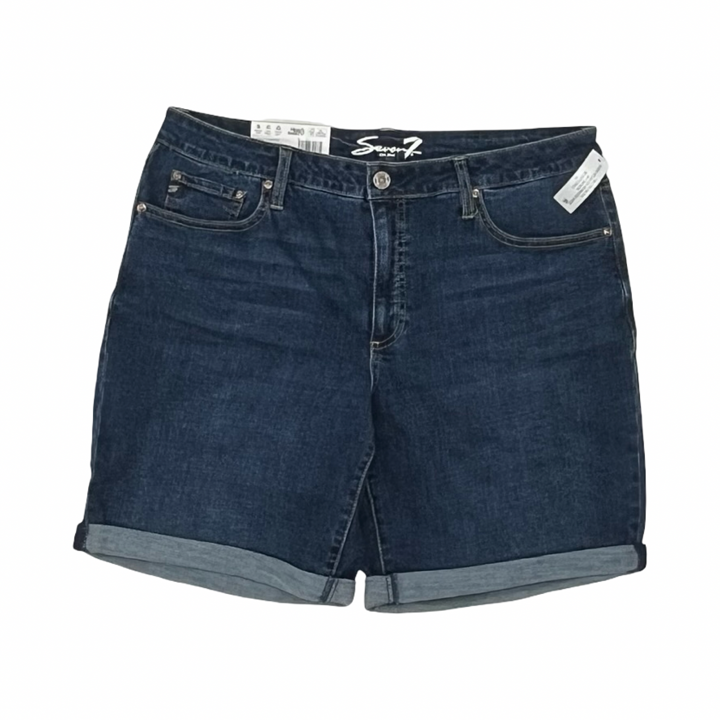 Shorts By Seven 7 In Blue Denim, Size:14