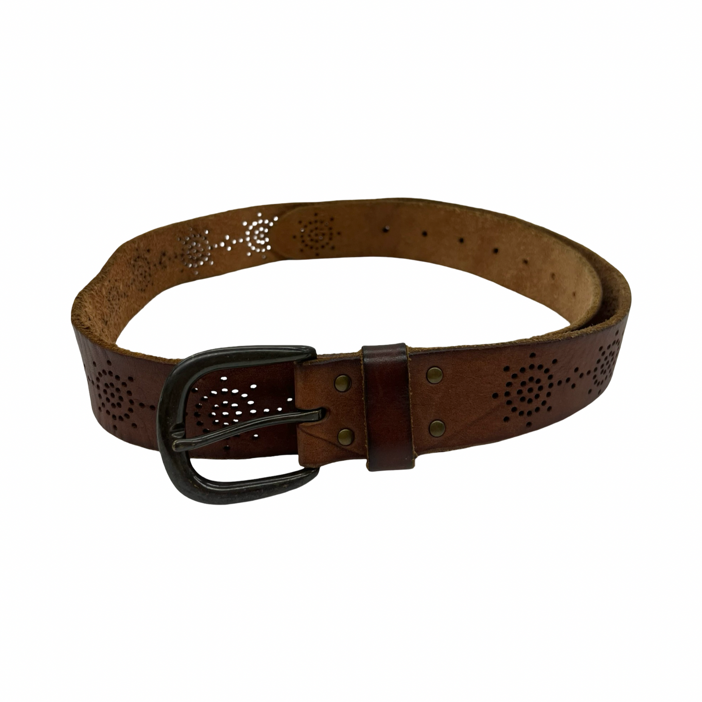 Belt Leather By American Eagle In Tan, Size:Xlp