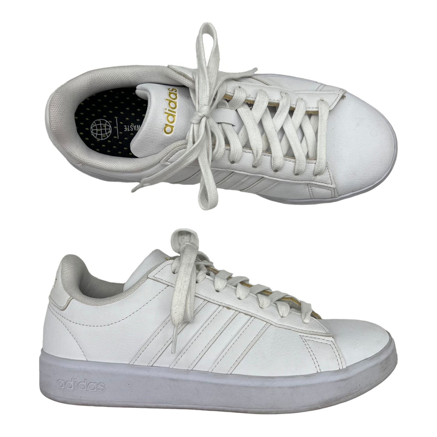 WHITE ADIDAS SHOES SNEAKERS, Size 7