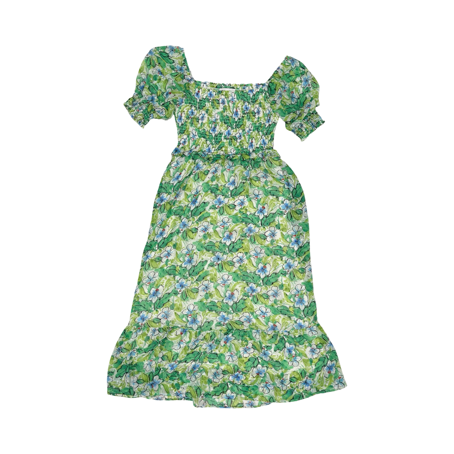 Dress Party Midi By Sadie & Sage In Blue & Green, Size:M