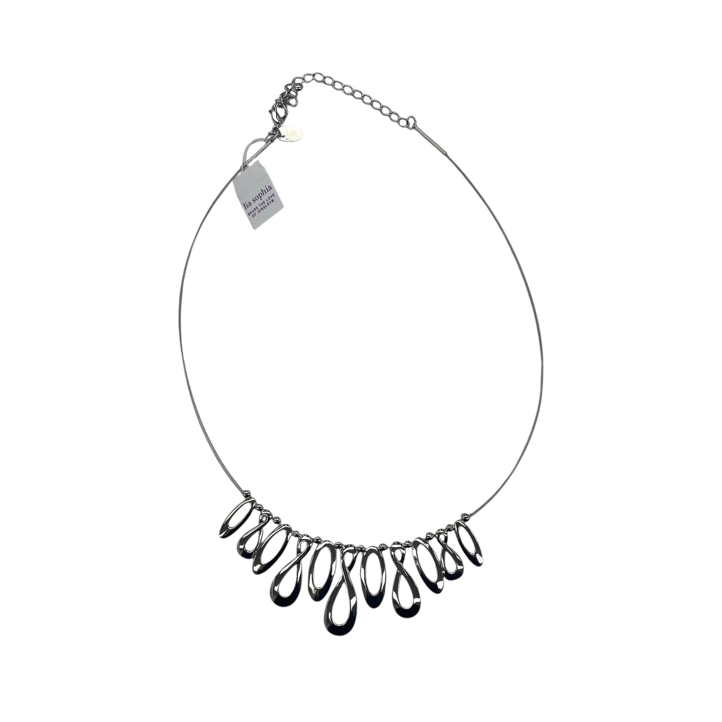 Necklace Lariat & Y-Drop By Lia Sophia In Silver
