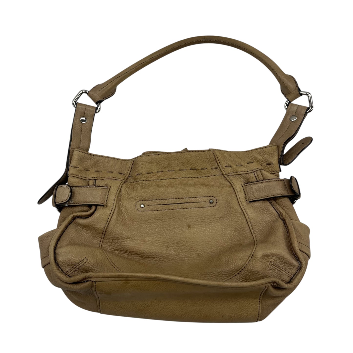 Handbag Leather By B. Makowsky In Brown, Size:Medium