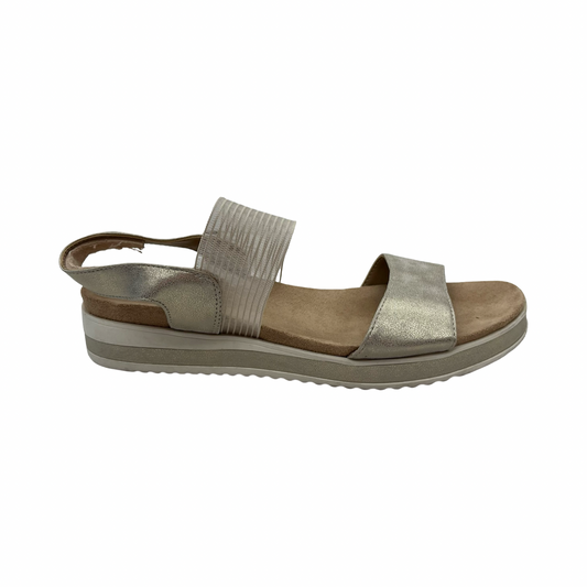Sandals Flats By Life Stride In Tan, Size:8