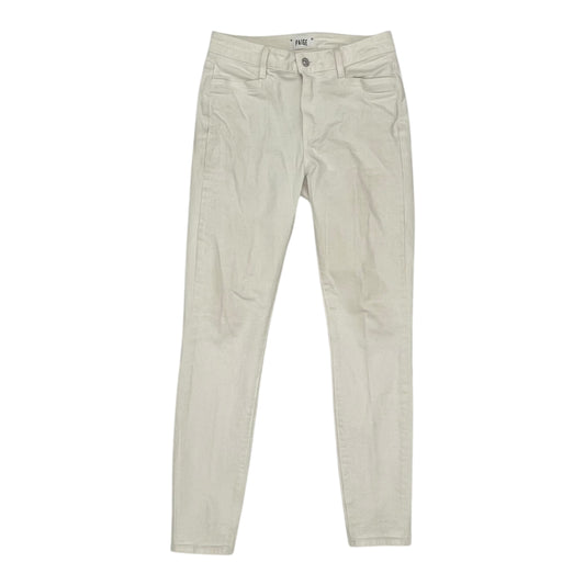 Jeans Skinny By Paige In Cream Denim, Size:4