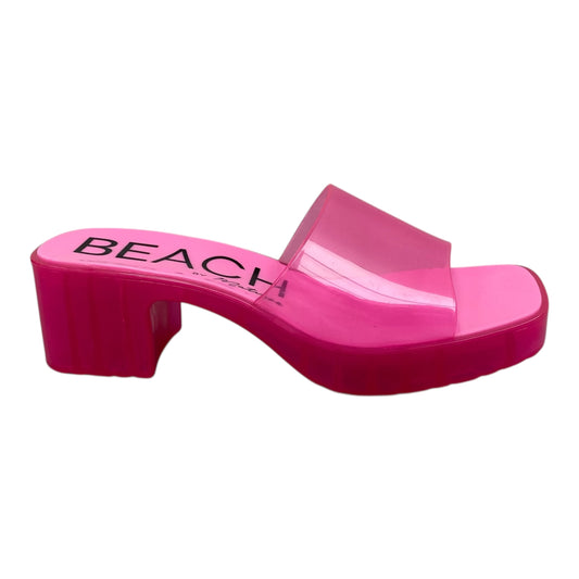 Sandals Heels Block By Matisse In Pink, Size:8