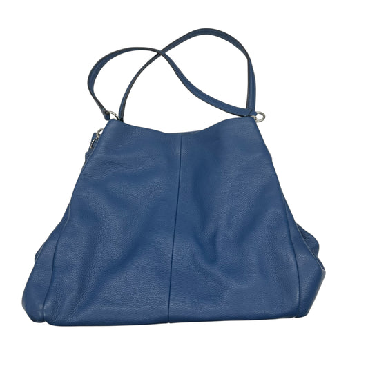 Handbag Designer By Coach In Blue, Size:Medium