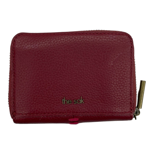 Wallet Leather By The Sak In Red, Size:Small