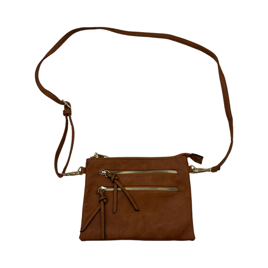 Crossbody By Clothes Mentor In Tan, Size:Small