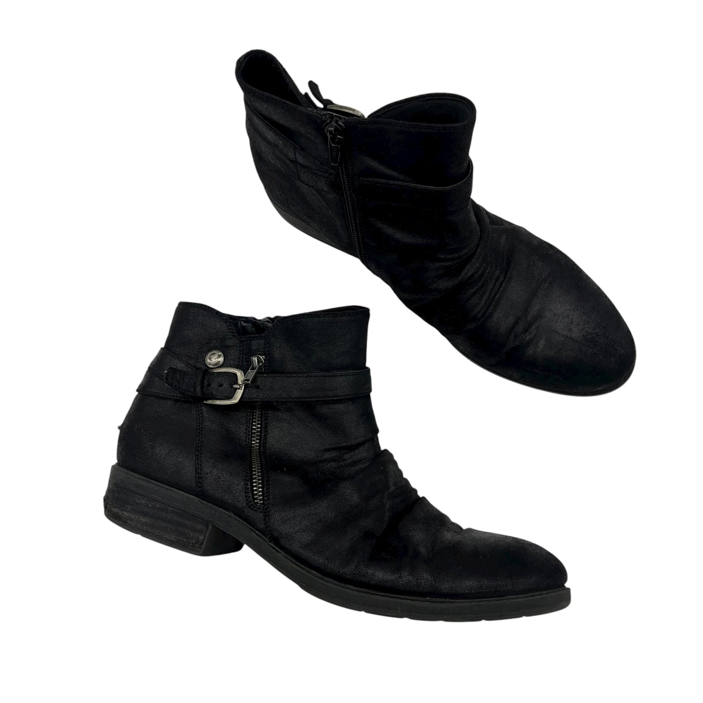 Boots Ankle Flats By Bare Traps In Black, Size:11