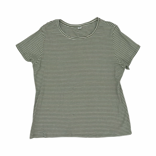 Top Ss By Old Navy In Green & White, Size:Xxl