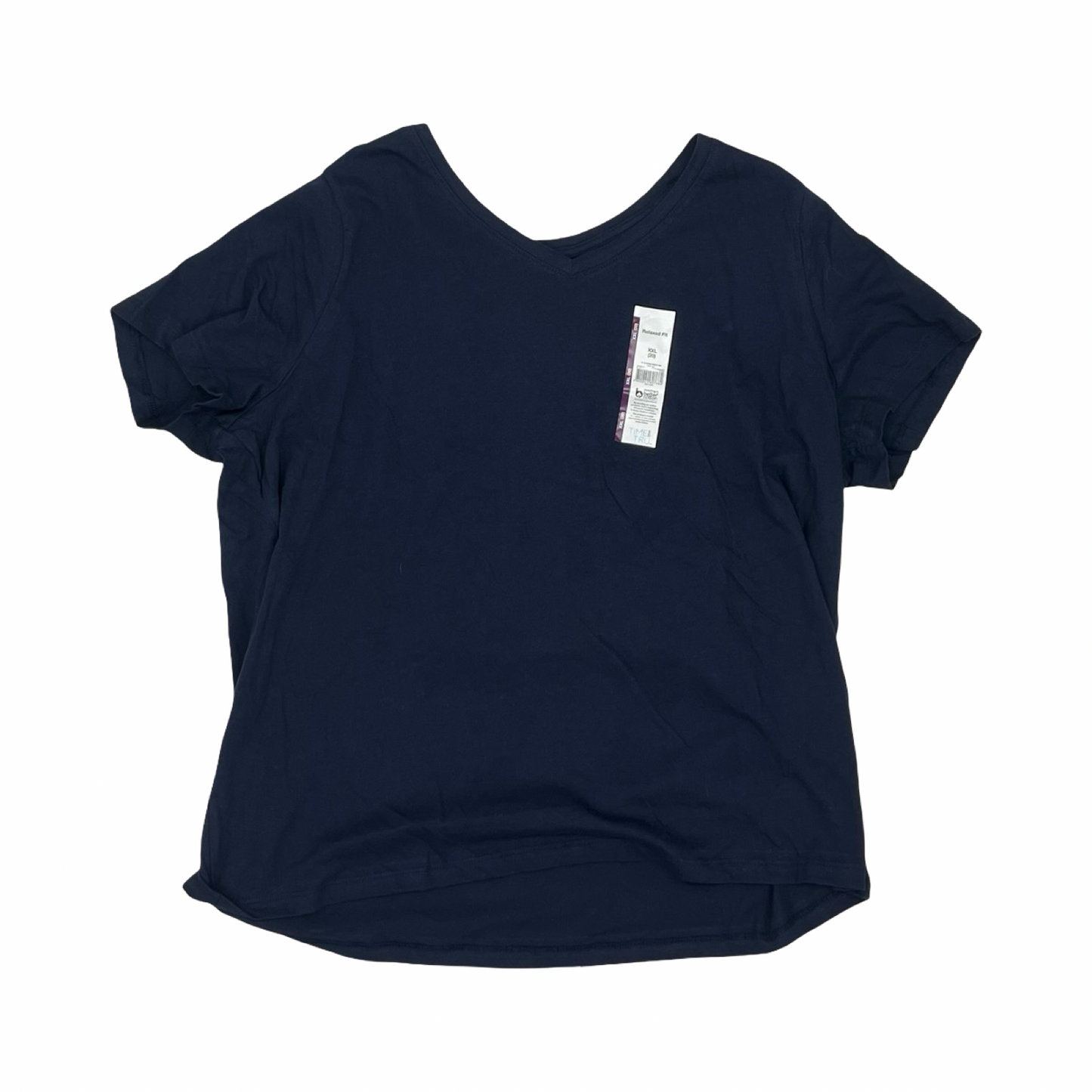 Top Ss By Time And Tru In Navy, Size:Xxxl