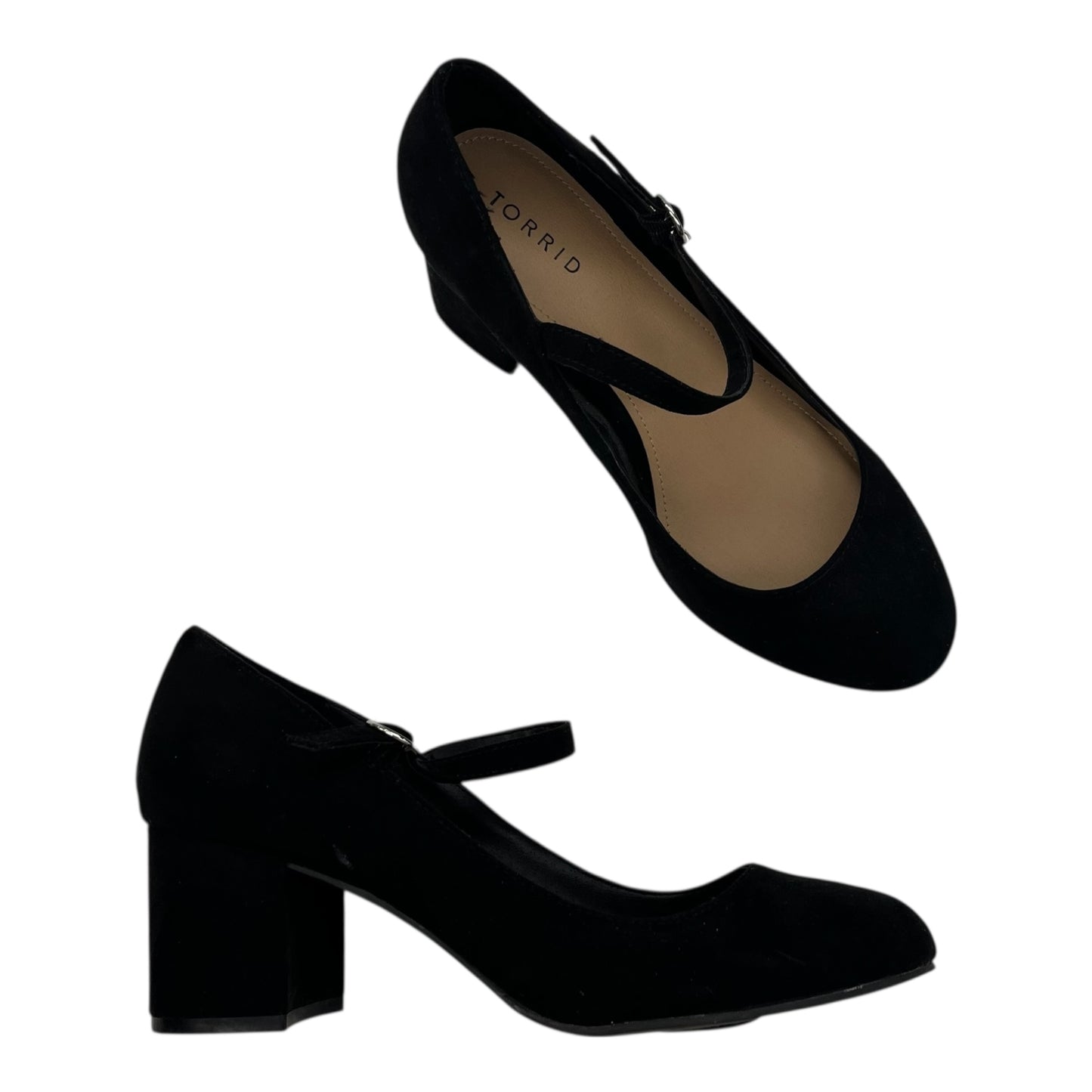 Shoes Heels Block By Torrid In Black, Size:9.5