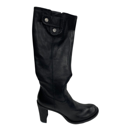 Boots Leather By Gianni Bini In Black, Size:8.5