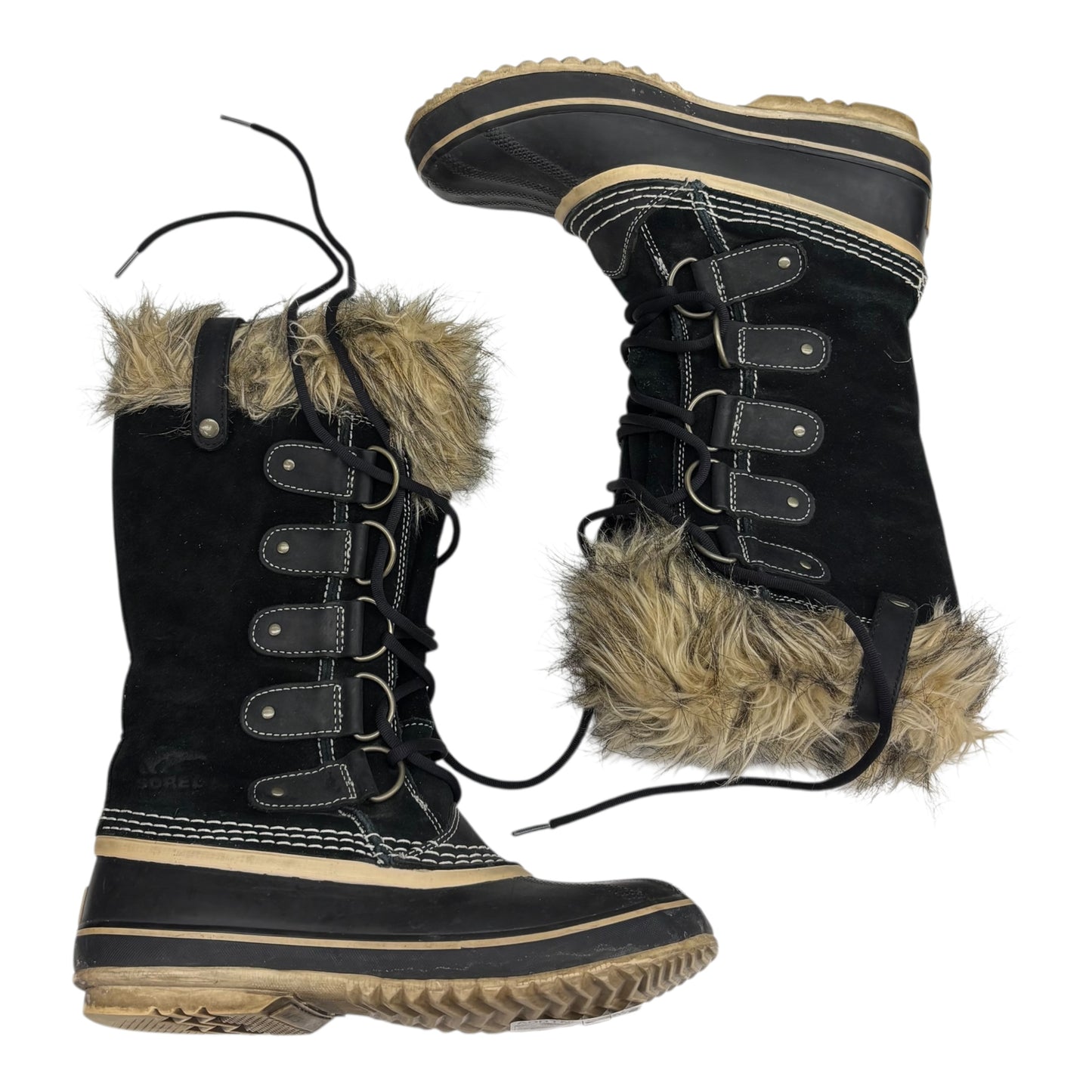 Boots Mid-Calf Flats By Sorel In Black, Size:8