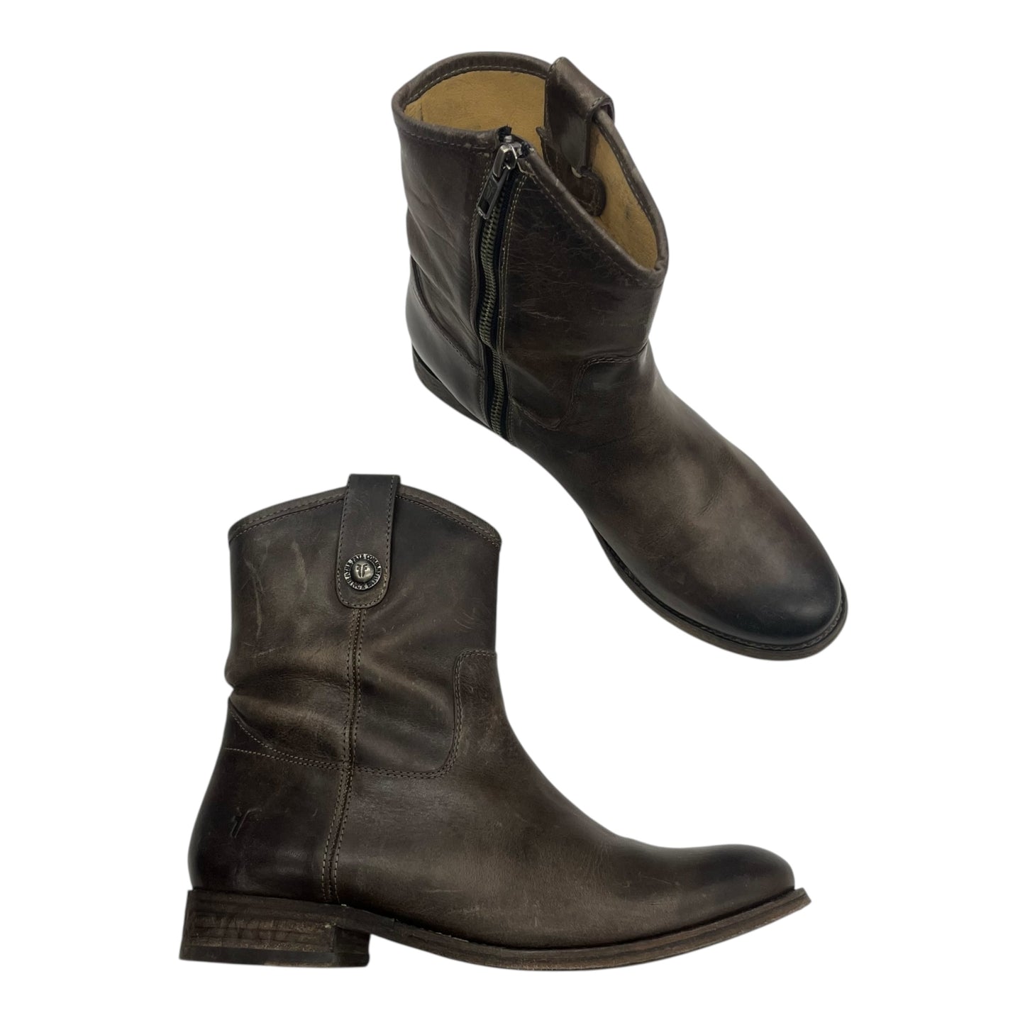 Boots Designer By Frye In Brown, Size:9