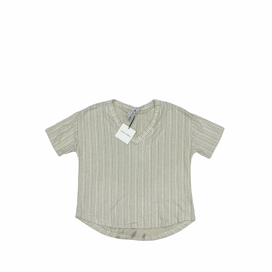 Top Ss By Grace + Karma In Cream & Green, Size:S