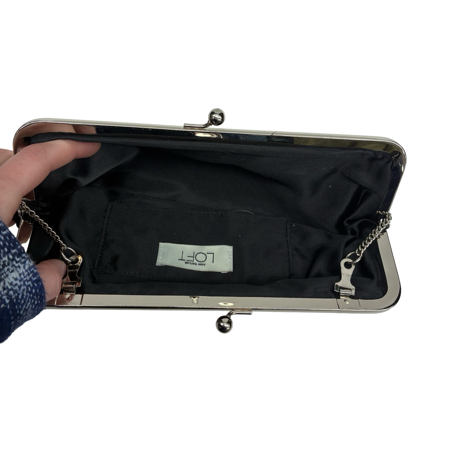 Clutch By Loft In Black, Size:Small