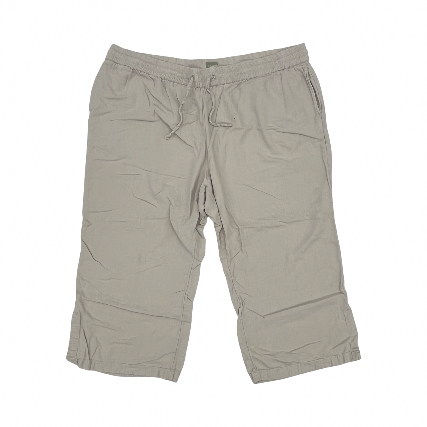 Pants Linen By Clothes Mentor In Tan, Size:3X